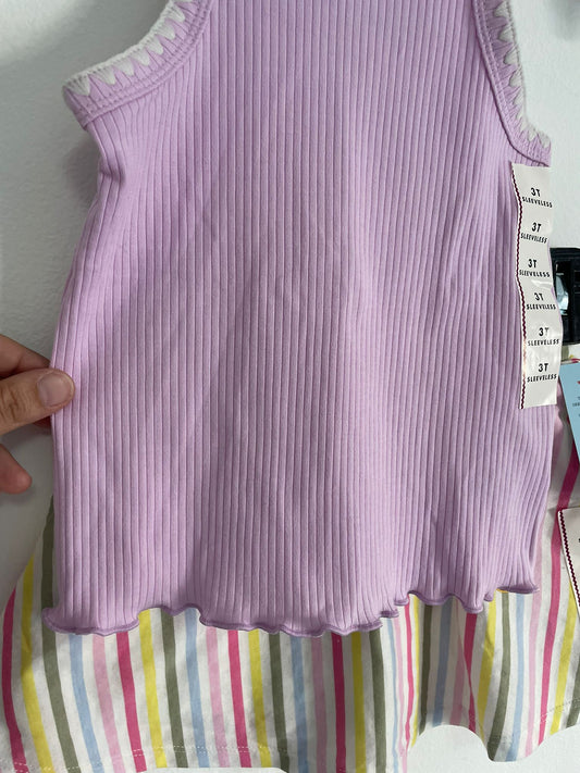 Conjunto Musculosa y Pollera con calza Niña talle 3