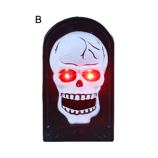 Timbre Decorativo Halloween Luz Y Sonido A Pila