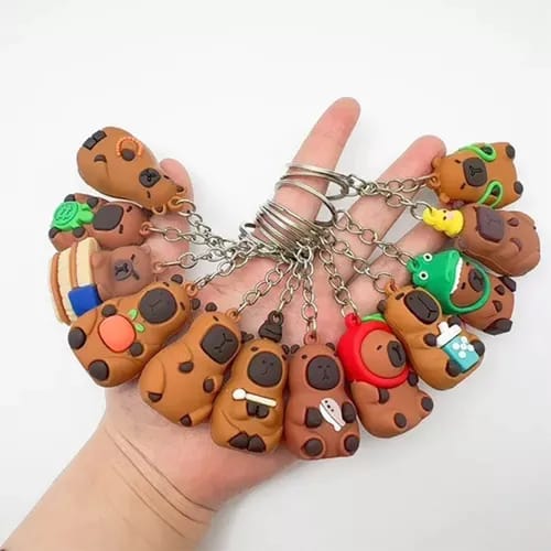 Llavero Capibara Pack X12 Sorpresitas Cumpleaños