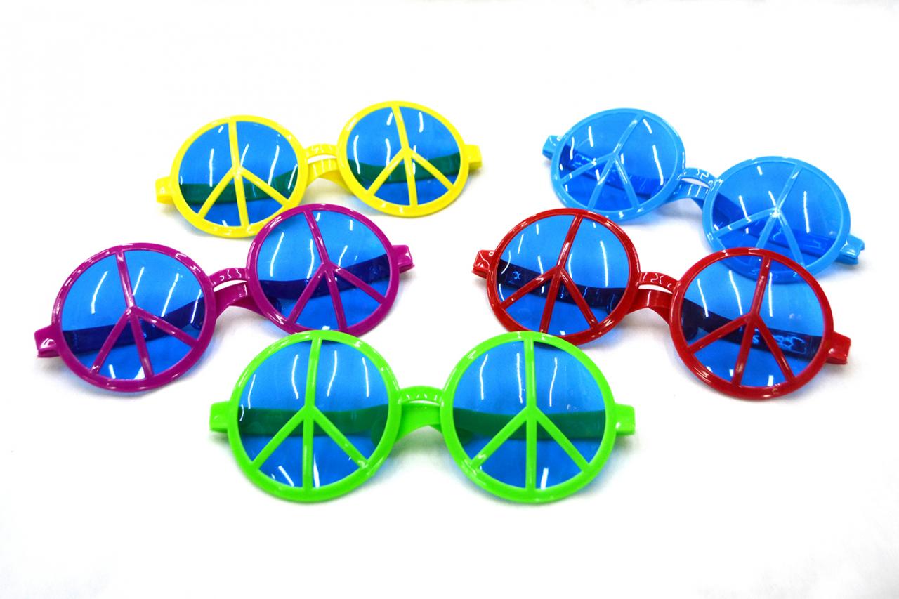 Lentes Gigantes Símbolo De La Paz 25cm