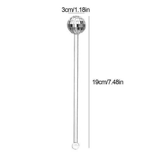 Revolvedor De Trago Bola Disco Nostalgia Pack X4