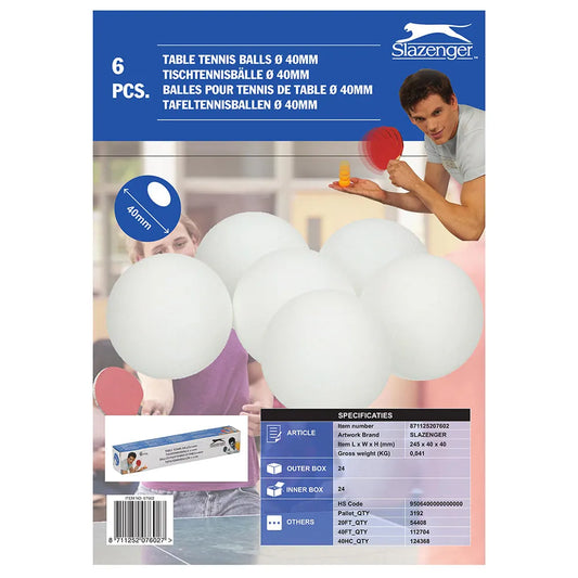 Set X6 Pelotas Ping Pong Excelente Calidad