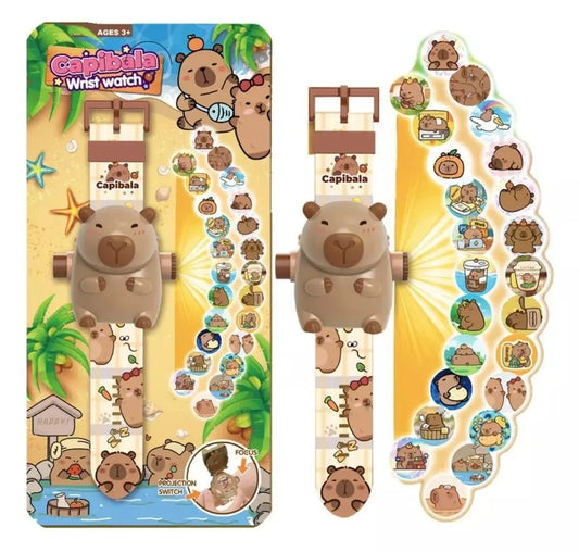 Reloj Proyector Capibara 24 Imágenes