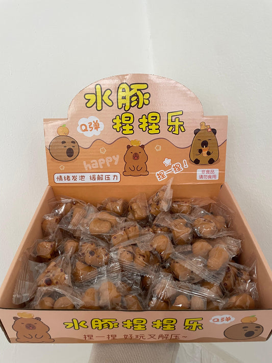 Squishy Mini Capibara 2,5cm Pack X 12 Sorpresitas