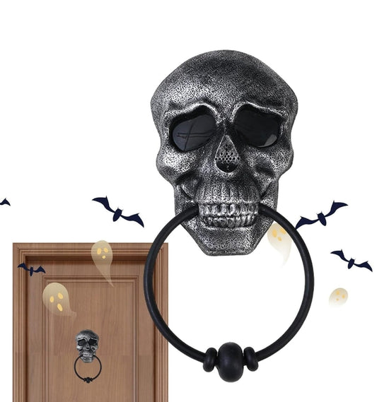 Timbre Llamador De Puerta Deco Halloween Luz Sonido