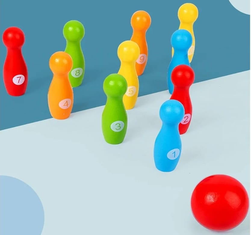 Juegos De Bolos En Madera Montessori
