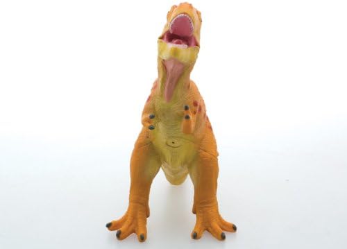 Muñeco Dinosaurio Trex Grande De Goma 28cm Naranja