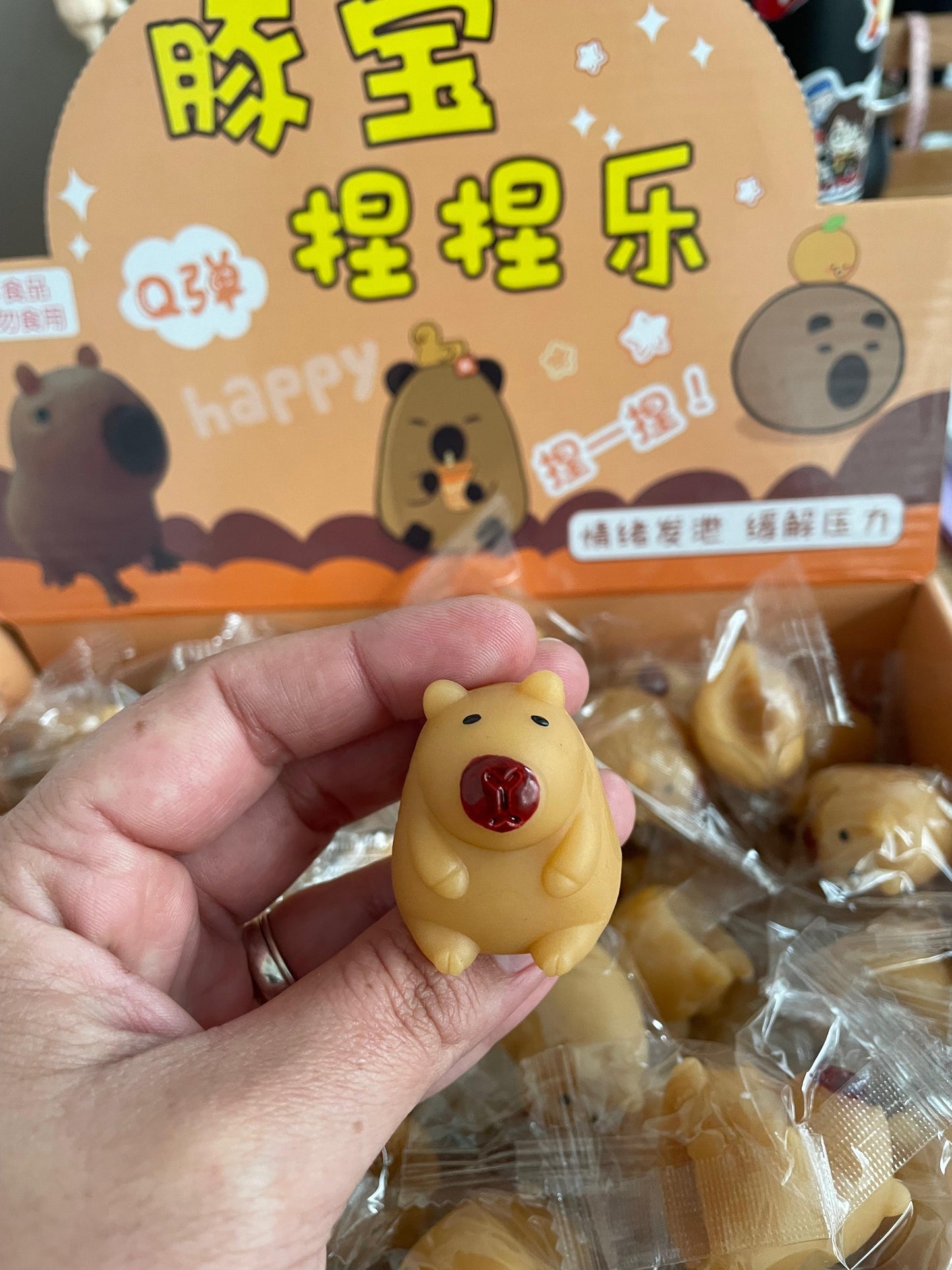 Squishy Capibara Mini 3,5 Cm Pack X12 Amansaloco