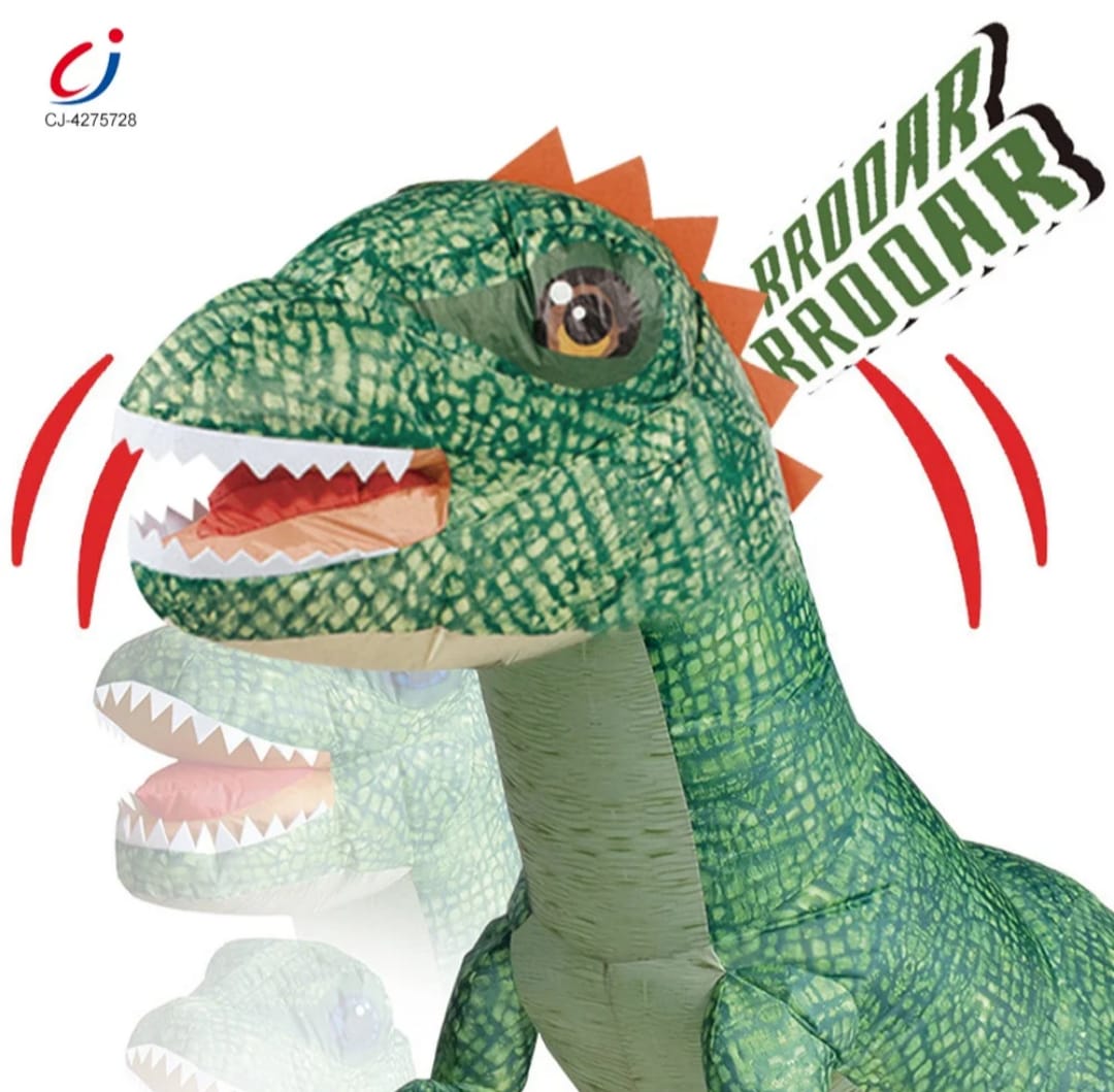 Dinosaurio Inflable Control Remoto 150cm Carga Usb
