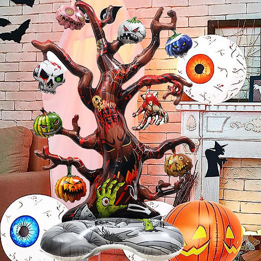 Globo Árbol De Halloween 130cm Decoración 2 Modelos