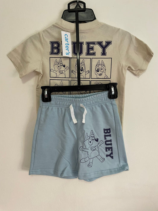 Conjunto Remera y Short de Bluey Carters niño talle 3