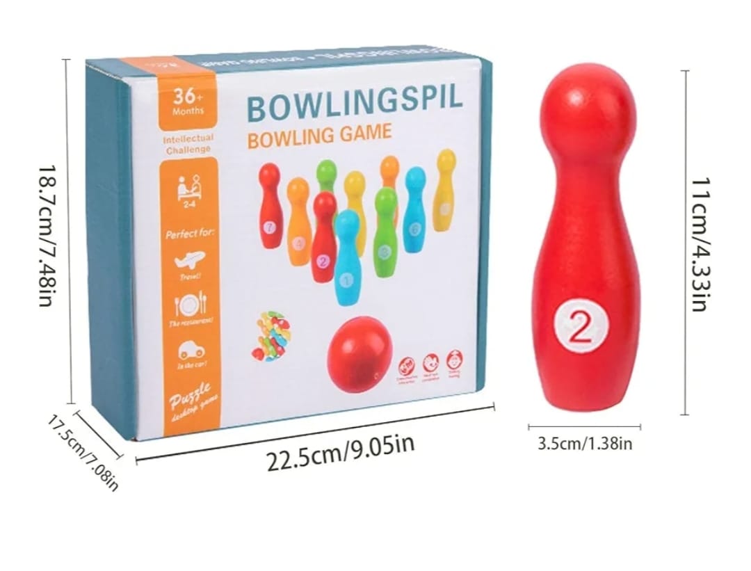 Juegos De Bolos En Madera Montessori