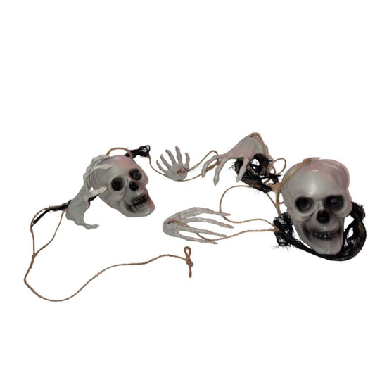 Deco Halloween Calaveras Y Manos De Esqueleto 150cm