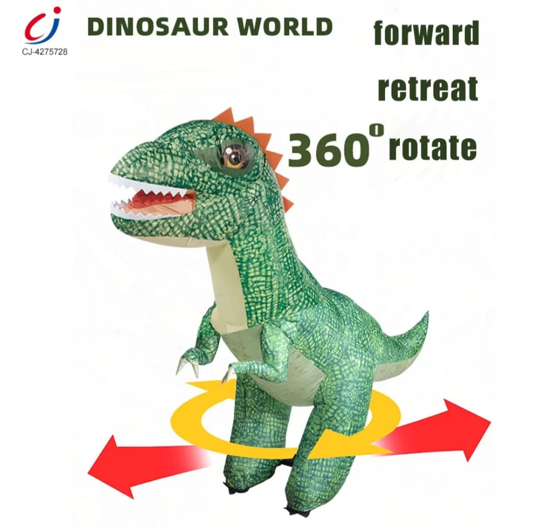 Dinosaurio Inflable Control Remoto 150cm Carga Usb