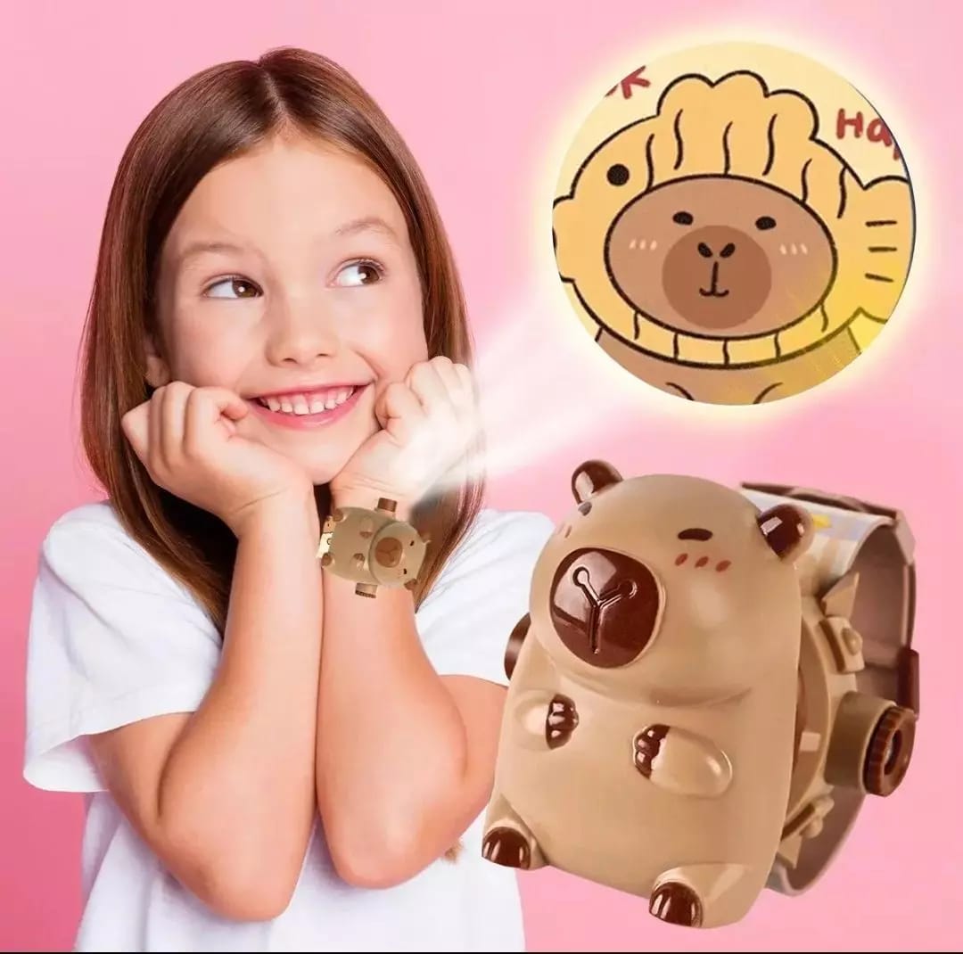 Reloj Proyector Capibara 24 Imágenes