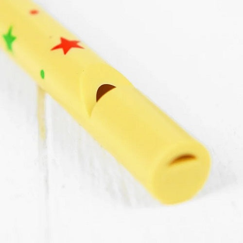 Silbato chifle en madera 11 cm con cabeza desilzante Montessori