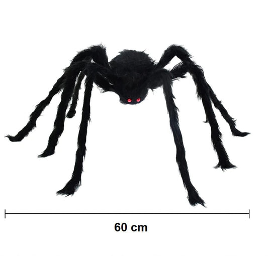 Araña Peluda Decoracion Halloween 60cm