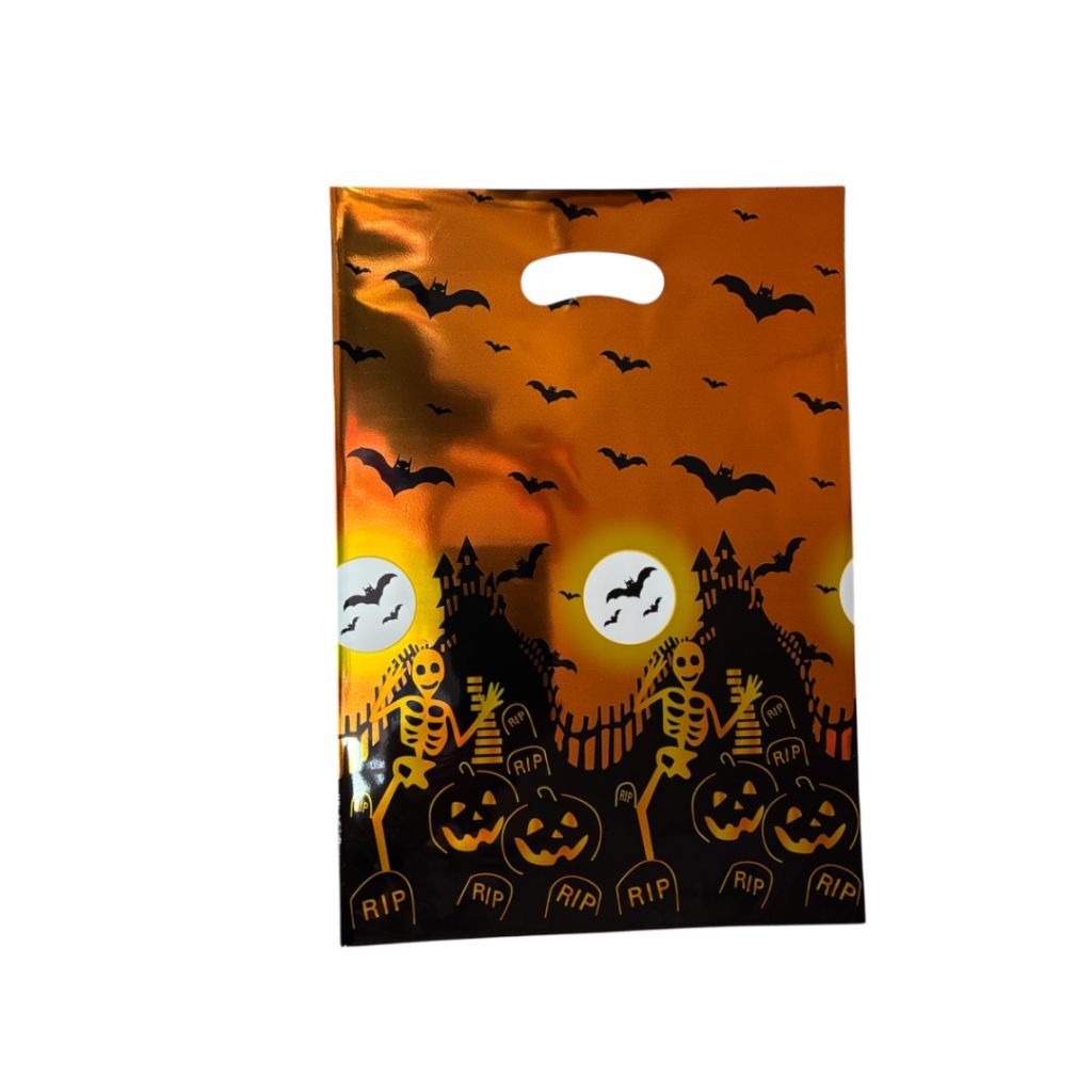 Bolsa Metálizada 21x30 Cm Pack X10 Halloween