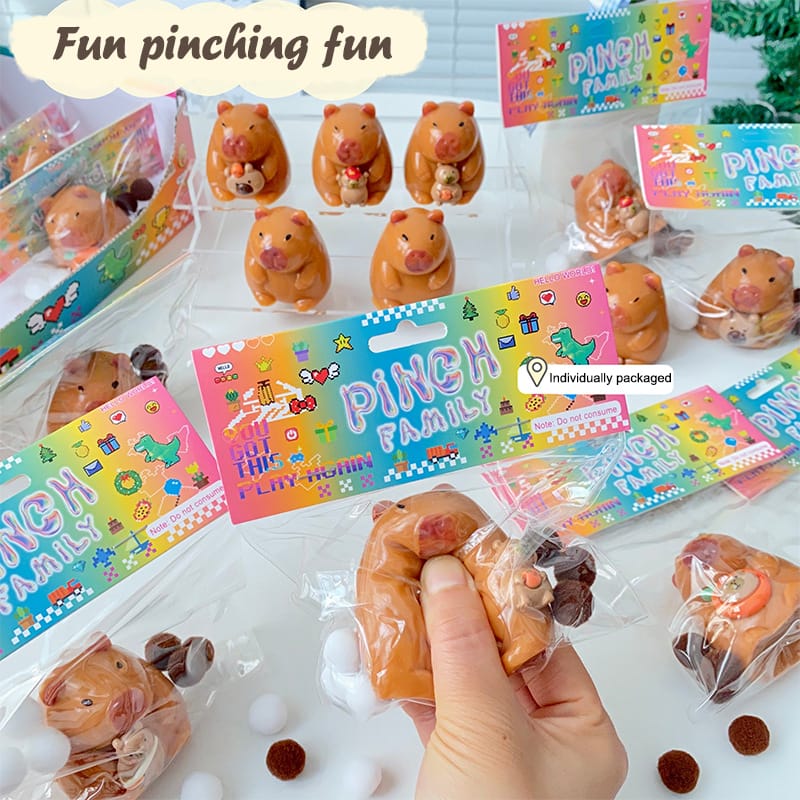 Squishy Capibara Amansaloco Antiestres 6cm