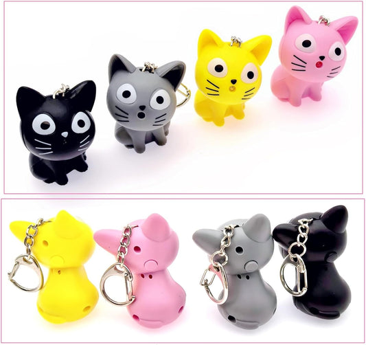 Llavero Gato Con Luz Y Sonido Sorpresitas Souvenirs