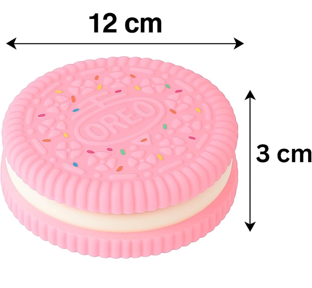 Squishy Galleta Grande 12cm Negro O Rosa Antiestres