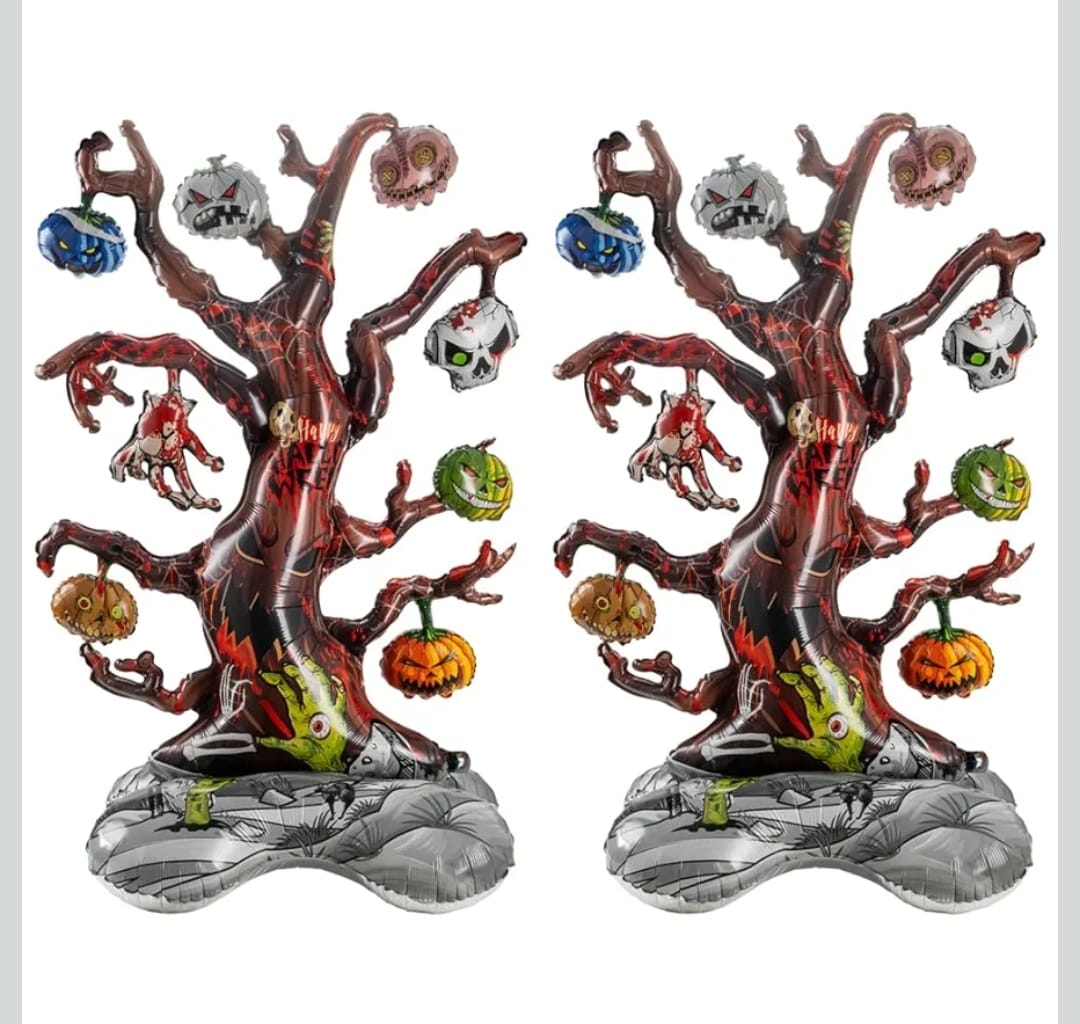 Globo Árbol De Halloween 130cm Decoración 2 Modelos