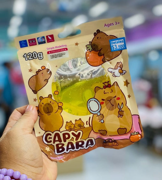 Slime Capibara 120gr Pack X6 Souvenirs Sorpresita