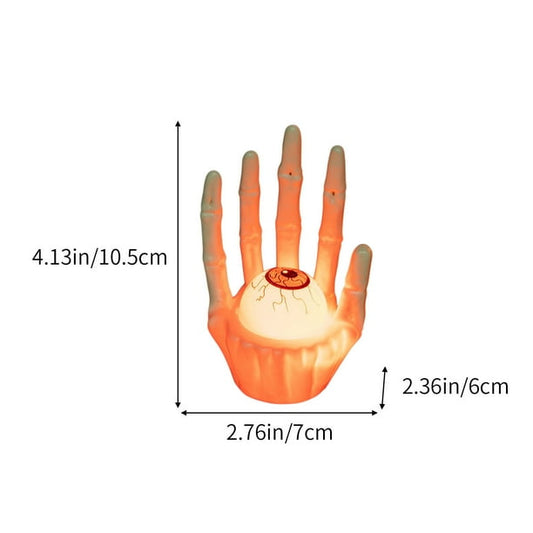 Veladora Led Mano Con Ojo Halloween 1ocm Pack X2