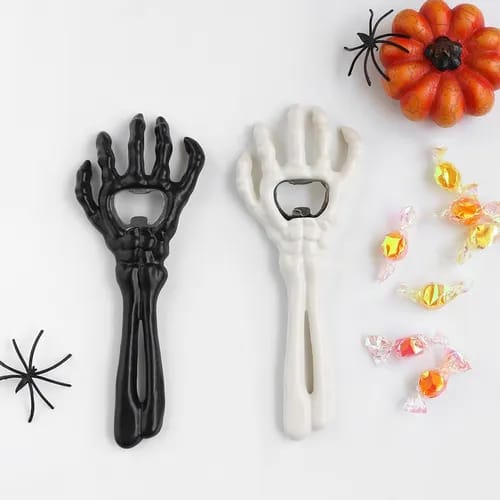 Destapador De Botella Halloween Esqueleto Mano