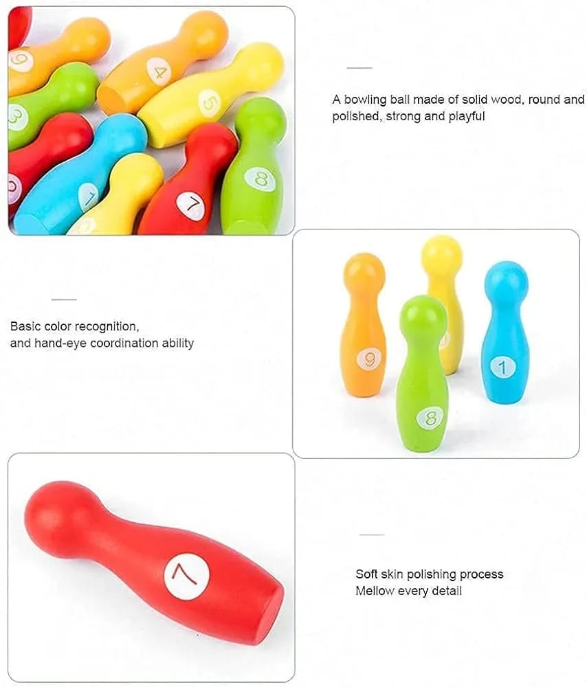 Juegos De Bolos En Madera Montessori