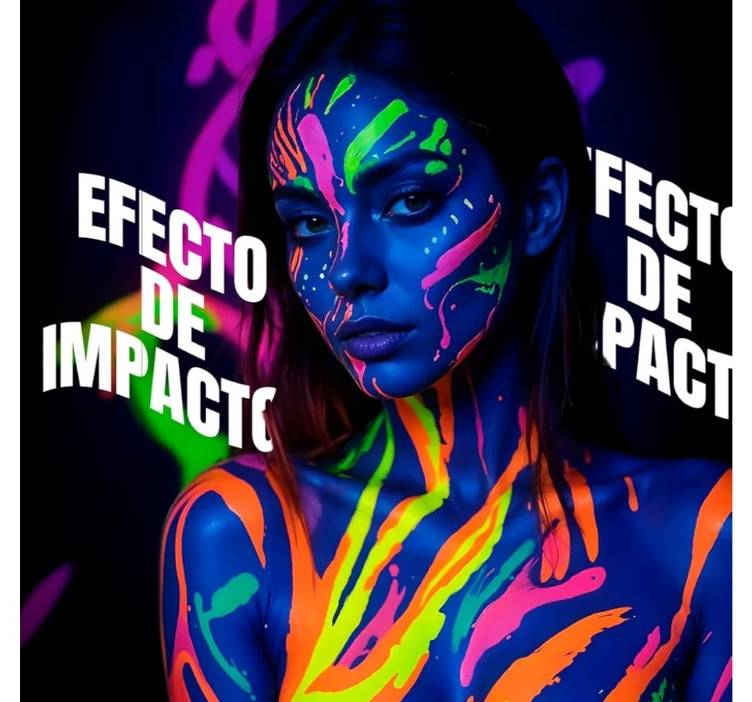 Maquillaje Pintura Facial Y Corporal Neon En Pincel