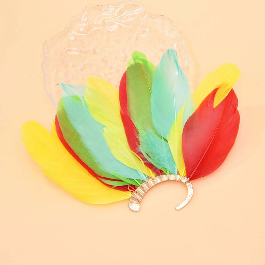 Clip Caravana De Plumas Coloridas