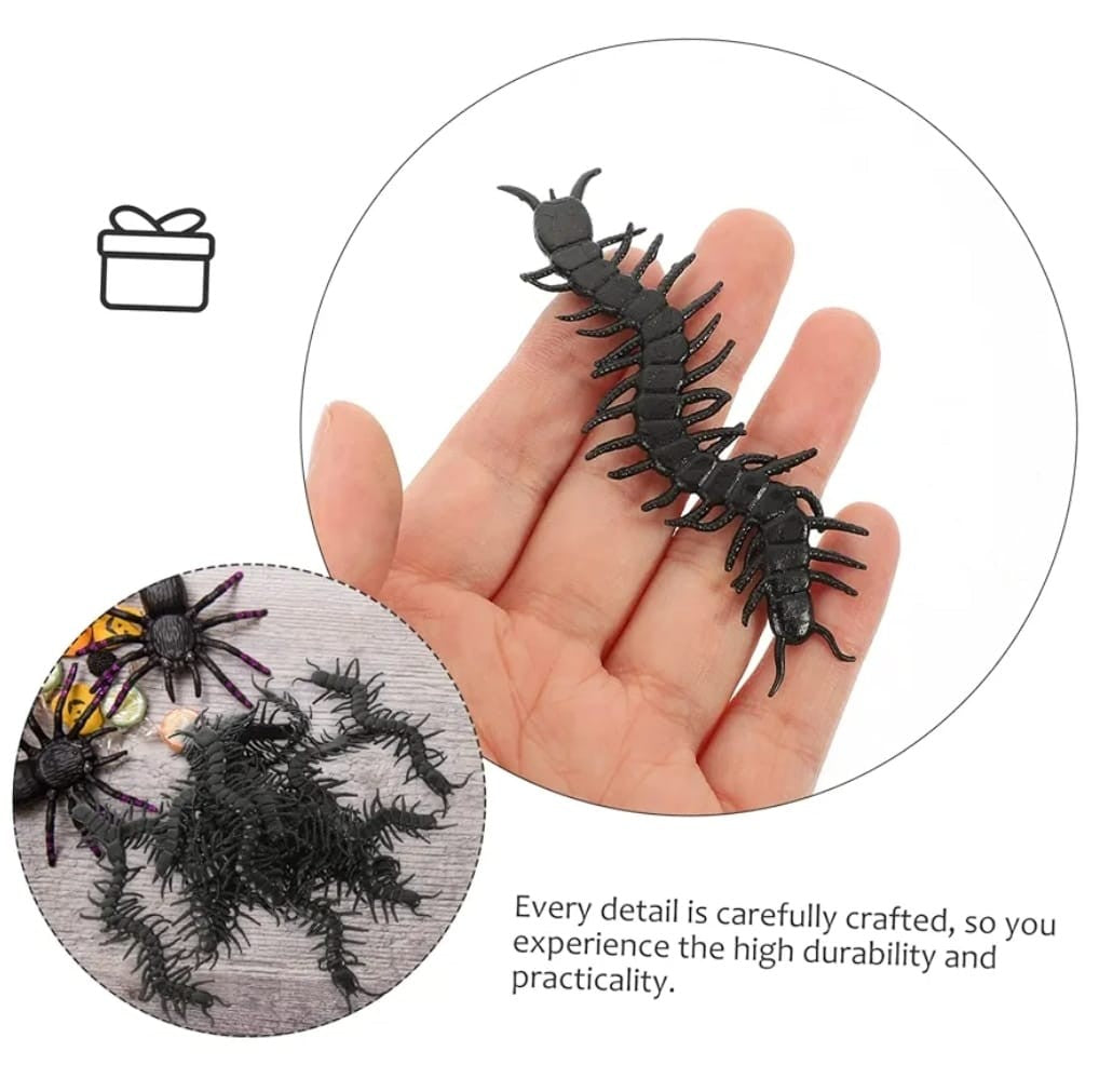 Pack De 6 Cienpiés De 6cm Decoracion Halloween