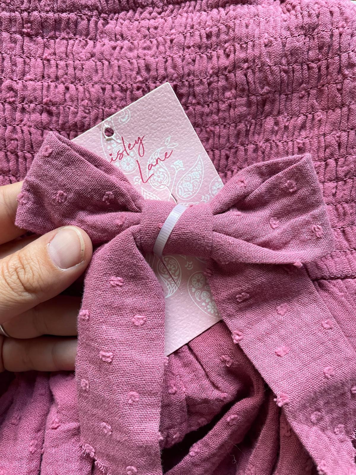 Vestido solera con Broche de pelo talle 6