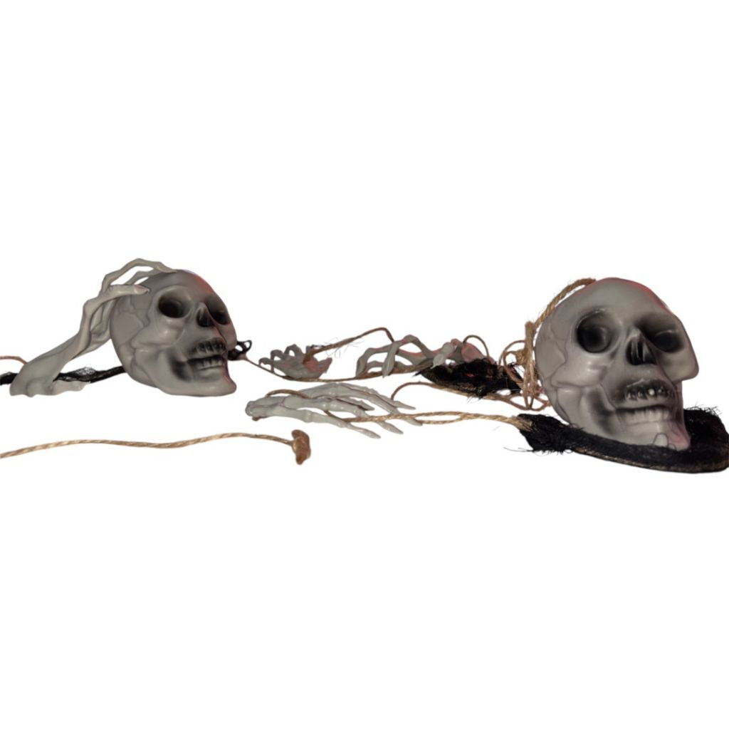 Deco Halloween Calaveras Y Manos De Esqueleto 150cm