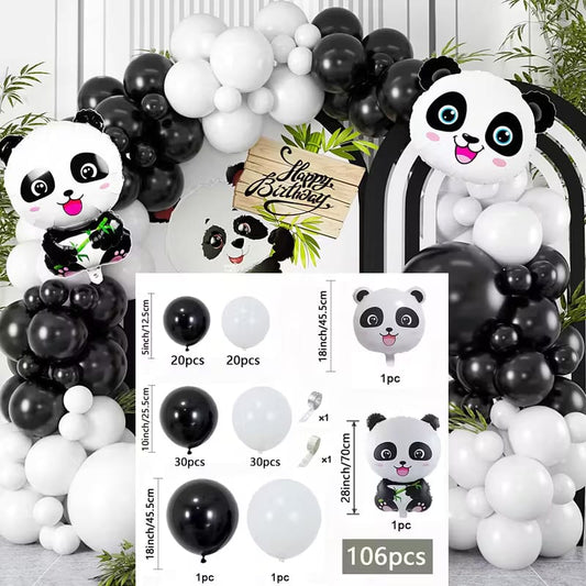 Pack De Globos De Oso Panda 99pcs Decoracion Cumple