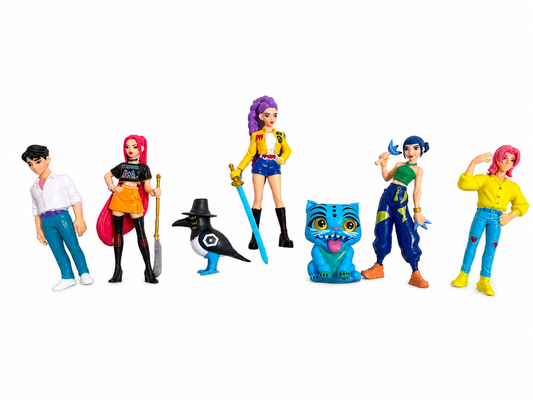 Muñecas Figura De Acción Guerreras Kpop Pack X7
