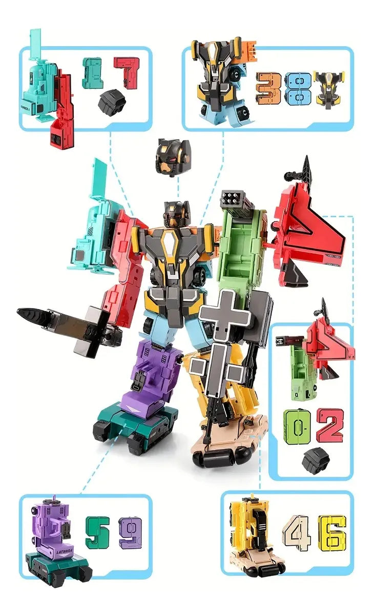 Robot Transformers 10 Piezas Individuales 30x30cm