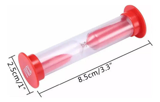 Reloj De Arena Mini 9x3 Cm Pack X6 Varios Colores