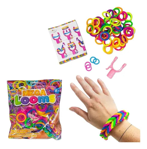 Kits De Gomitas Elasticas Crea Pulseras Anillos