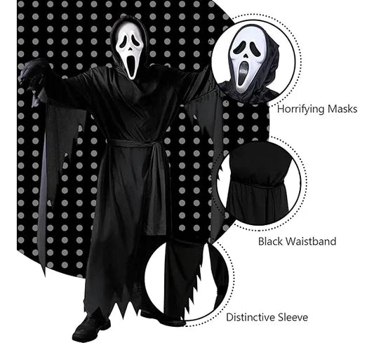 Disfraz Scream Adultos Completo Cosplay Halloween