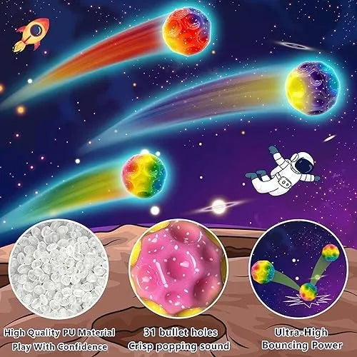 Squishy Estilo Luna Multicolor Rebota Antiestres