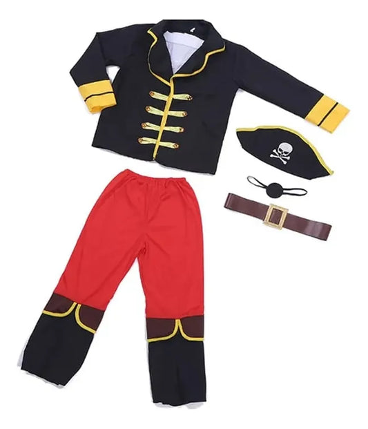 Disfraz Infantil Pirata Gorro Chaqueta Pantalón