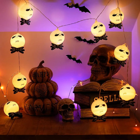 Guia De Luces Jack 2mts 20 Luces Deco Halloween