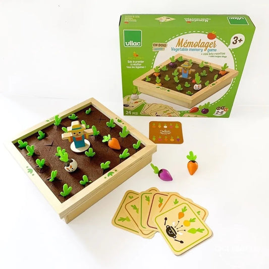 Juego De Memoria El Huerto En Madera