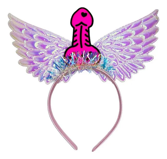 Tiara Party Despedida De Soltera Con Alas Pack X4