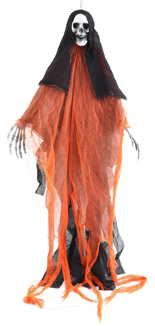 Muñeco Decorativo Calavera Luz Y Sonido Halloween