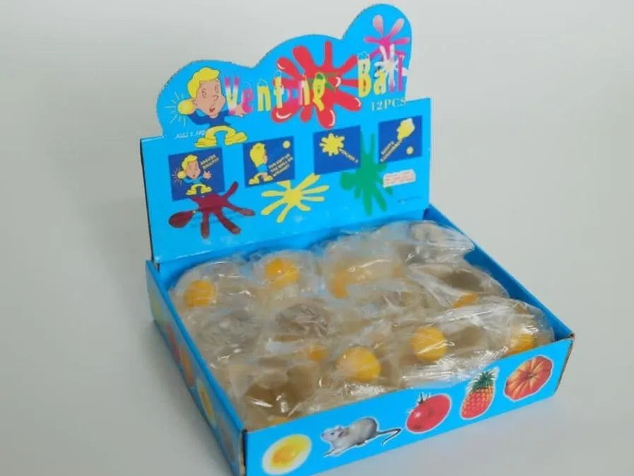 Squishy Pegote Huevo Caja 12 Unidades