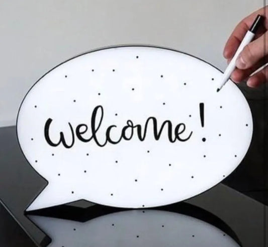 Cartel Led Luminoso A Pila O Eléctrico Escritura