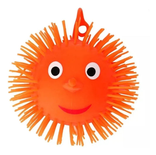 Squishy Erizo Colgante Con Luz Peludo X2 Unidades